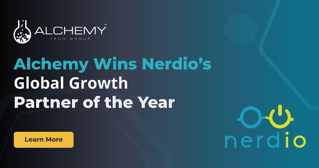 Alchemy Technology Group wins Nerdio's Global Growth Partner of the Year Award.